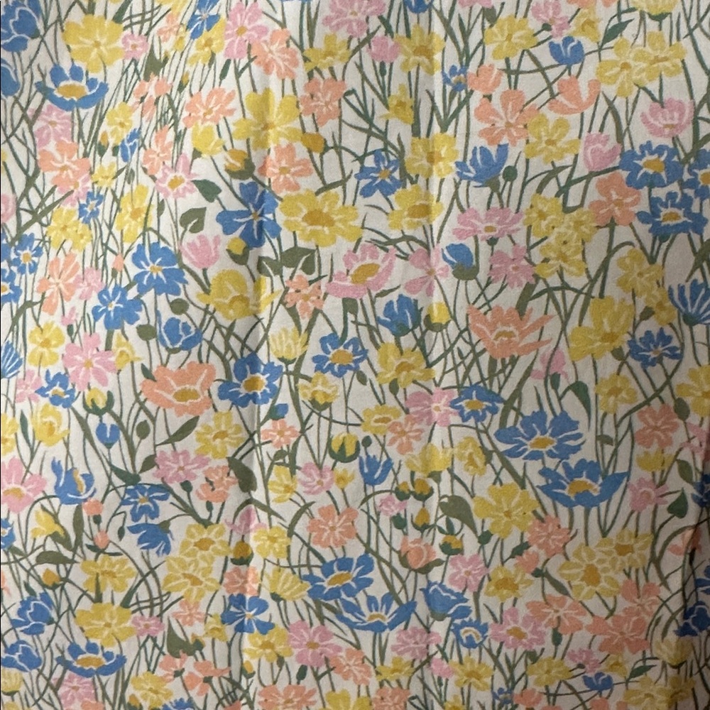 For Love and Lemons Sibylla Cotton Midi Dress, Sun Dress, Full Skirt, Floral, XL - Picture 7 of 7